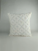 Mrs.Gugar Punch Peluş Kırlent Kılıfı Krem - 1