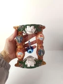 Biblo Nazar Boncuklu Kötü Göz Kovucu Fil Bayrak Masa Seramik Obje Biblo Dekor Seramik thumbnail 2