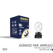 Niken 12V PW24W Gündüz Far Ampulü (wp3.3*14.5-3) 10’Lu - 1