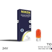 Niken 24V T10 Park Ampulü (W5W) Amber W2.1X9.5D 10 LU - 1