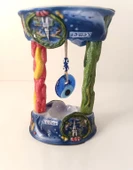 Biblo Nazar Boncuklu Kötü Göz Kovucu Fil Bayrak Masa Seramik Obje Biblo Dekor Seramik - 3