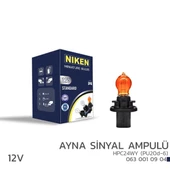 Niken 12V HPC24WY Ayna Sinyal Ampulü (PU20d-6)AMB 10’Lu - 1