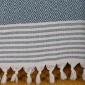 Buldan İşi Kaymaz Pamuklu Koltuk Örtüsü 170x210 Cm Koltuk Şalı Çekyat Kanepe Örtüsü - 3