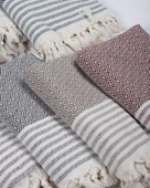 Buldan İşi Kaymaz Pamuklu Koltuk Örtüsü 170x210 Cm Koltuk Şalı Çekyat Kanepe Örtüsü thumbnail 4