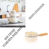 Emaye Çaydanlık Ve Emaye Sos Tavası 16 CM - 1