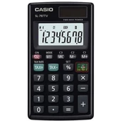 Casio 8 Hane Siyah Cep Tipi Hesap Makinesi - 1