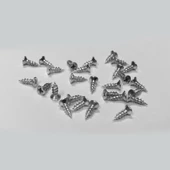 50 ADET NİKEL 6,5 MM MİNİ AHŞAP MENTEŞE KİLİT HOBİ VİDASI - 2