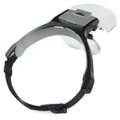 Lens Takmalı 5 Lenslı Led Lambalı Şapka Tip Büyüteç - 4