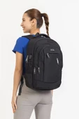Siyah Sportif Darbe Emici Su Geçirmez 14-16 inç Laptop Sırt Çantası - 2