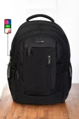 Siyah Sportif Darbe Emici Su Geçirmez 14-16 inç Laptop Sırt Çantası - 1
