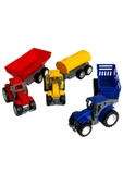 Traktör Oyuncak 3'lü Set Süper Farm Modern Design RÖMORKLU TRAKTÖR SET thumbnail 1
