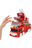Pilli Işıklı Sirenli Oyuncak Transformers İtfaiye Arabası Hareketli Oyuncak - 1
