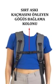 Gri Sportif Darbe Emici Su Geçirmez 13,3-14 inç Laptop Sırt Çantası - 2