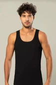 ERDEM 1110 ERKEK RİBANA ASKILI ATLET 12 ADET  SİYAH L - 1