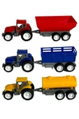 Traktör Oyuncak 3'lü Set Süper Farm Modern Design RÖMORKLU TRAKTÖR SET thumbnail 7
