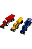 Traktör Oyuncak 3'lü Set Süper Farm Modern Design RÖMORKLU TRAKTÖR SET thumbnail 2