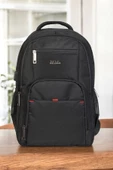 Siyah Sportif Darbe Emici Su Geçirmez 13,3-14 inç Laptop Sırt Çantası - 1