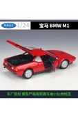 WELLY 1:24 BMW M1 DİECAST MODEL ARABA KIRMIZI KOLEKSİYON - 1