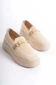 Kadın Triko Bej Günlük Ayakkabı - 4