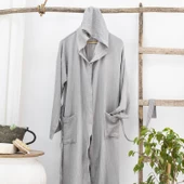 Schafer Home Bohem Müslin Bornoz-Gri (S-M) - 1