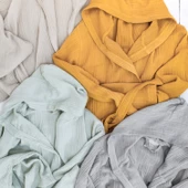 Schafer Home Bohem Müslin Bornoz-Gri (S-M) - 6