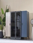 Dolap Urlu DENİM 90415 Model GARDROP Yüksek ayak 4kapı Kalite Malzeme EL YAPIM - 2