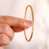 10 gr(gram) 22 Ayar İşçiliksiz Bilezik thumbnail 2