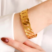 25 gr (gram) 20 mm 22 Ayar İşçiliksiz Gurmet Bilezik thumbnail 2