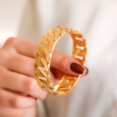 25 gr (gram) 20 mm 22 Ayar İşçiliksiz Gurmet Bilezik thumbnail 3