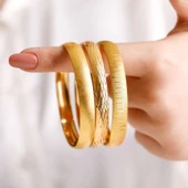 30 gr(3*10)(gram) 22 Ayar İşçiliksiz Üçlü Bilezik - 3