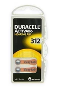 Duracell 312 Numara Işitme Cihazı Pili 1,45V 6 LI - 1