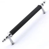 WUVERA Gündüz Kulp Mobilya Mutfak Dolabı Çekmece Dolap Kulpları Kapak Kulpu Kulbu Siyah Krom 128 mm - 5