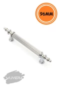 WUVERA Gündüz Kulp Mobilya Mutfak Dolabı Çekmece Dolap Kulpları Kapak Kulpu Kulbu Krom 96 mm - 2
