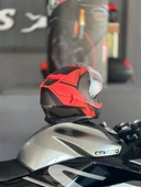 LS2 Storm 2 Faster  Mat Kırmızı-Tıtanıum  Motosiklet Kaskı ECR 22.06  Sertifikalı 2XL - 2