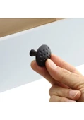 WUVERA Düğme Kulp Mobilya Mutfak Çekmece Dolap Dolabı Kapak Kulpu Kulpları Kulbu Metal Mat Siyah - 6