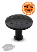 WUVERA Düğme Kulp Mobilya Mutfak Çekmece Dolap Dolabı Kapak Kulpu Kulpları Kulbu Metal Mat Siyah - 1