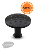 WUVERA Düğme Kulp Mobilya Mutfak Çekmece Dolap Dolabı Kapak Kulpu Kulpları Kulbu Metal Mat Siyah - 2