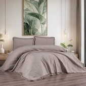 Schafer Home Clara Yatak Örtüsü Seti 3 Parça-Bej - 1