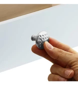 WUVERA Düğme Kulp Mobilya Mutfak Çekmece Dolap Dolabı Kapak Kulpu Kulpları Kulbu Metal Mat Krom - 7