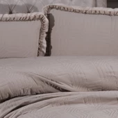 Schafer Home Clara Yatak Örtüsü Seti 3 Parça-Bej - 2