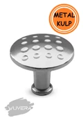 WUVERA Düğme Kulp Mobilya Mutfak Çekmece Dolap Dolabı Kapak Kulpu Kulpları Kulbu Metal Mat Krom - 2