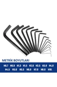 WORKPRO WP222018 30 Parça Uzun Boy CR-V Metrik/İnç Profesyonel Allen Anahtar Takımı - 4
