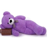 85 cm Papyonlu Sevimli Peluş Şaşkın Ayı - Sevgiliye Özel HEDİYE thumbnail 4