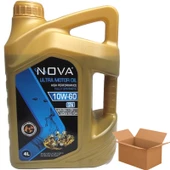 Nova 10W-60 Tam Sentetik Motor Yağı 4 x 4 Litre (1 Koli) - 1
