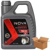 Nova 75W-80 St Apı GL-5 Sentetik Şanzıman Yağı 6 x 3 Litre (1 Koli) - 1