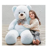 120 cm Papyonlu Sevimli Peluş Şaşkın Ayı - Sevgiliye Özel Hediye thumbnail 11