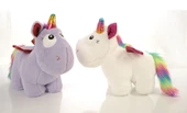 İthal 1. Kalite Peluş Tek Boynuzlu, Kanatlı Unicorn Pony, AT 50cm - 1
