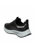 Acropol 137-24 Deri Sneaker Erkek Spor Ayakkabı Siyah Gümüş - 3