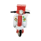 Çek Bırak Metal Vespa Motor 12 Cm - FY361A-12D - Kırmızı thumbnail 2