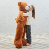 130 cm Papyonlu Sevimli Büyük Peluş Ayıcık- % 100 YERLİ - 6
